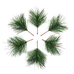 Pack of 6 artificial pine needles for Christmas DIY crafts and home decoration