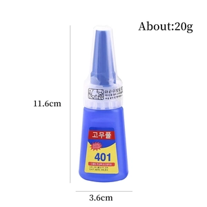 Pegamento rápido 401 universal con dimensiones 11,6 cm de alto y 3,6 cm de ancho