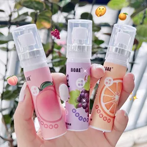 Portable 20ml fruit scented breath freshener spray set in peach grape and orange flavors