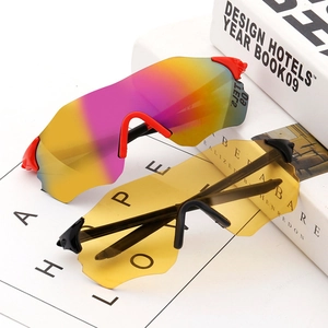 Sports Sunglasses Cycling Glasses Wrap Around Shield PC Frame AC Lens Windproof UV Protection Men Women Outdoor Running