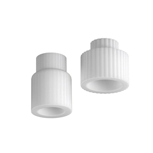 Vertical striped resin silicone mold for DIY cylindrical candle jars and plaster cups