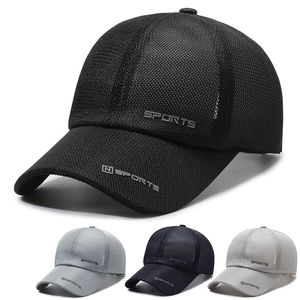 Breathable Mesh Baseball Cap Outdoor Summer Sun Protection Fishing Sports Hat Quick Dry Adjustable Polyester