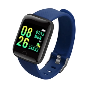 Smartwatch blu 116plus con schermo a colori e monitoraggio delle attività sportive