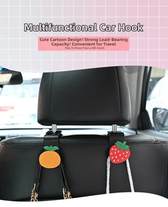 Süßer Cartoon Auto-Kopfstützenhaken, kreativer Organizer für Autositze, Taschen und Kleidung.
