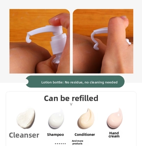 Vacuum pump bottle detail showing efficient lotion dispensing with zero waste