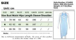 Size guide for the sleeveless halter neck bodycon dress with cut-out details
