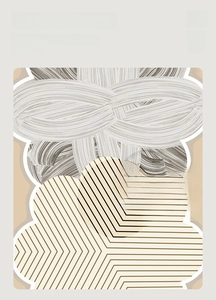 Detail of wabi-sabi flower bath mat showing fast-drying gray and brown absorbent texture