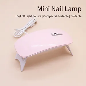 Mini Lampada Per Unghie UV LED Portatile Alimentata Tramite USB Asciugacapelli Pieghevole Strumenti Per Manicure Viaggio A Casa