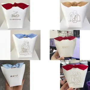 Decorative Gift Wrapping Ribbon Polyester Satin Webbing DIY Bow For Wedding Party Packaging Decoration Merci Beaucoup Style