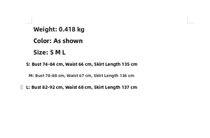 Detailed size chart for the French lace floral maxi dress with waist shirring