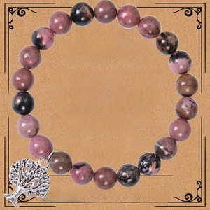 Bracelet Perles Pierre Naturelle Pendentif Arbre De Vie Cadeau Appréciation Enseignant Graduation Bijoux Fait Main