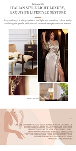 Detail of luxury champagne gold satin robe with elegant texture and waist belt detail