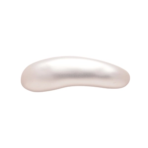 Polished metallic teardrop brooch for women featuring a sleek ergonomic aesthetic design