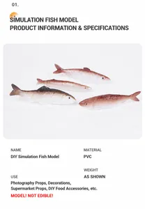 Macro shot of realistic PVC loach fish model for DIY crafts and photography props