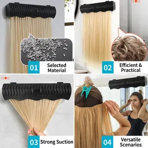 Wandmontierter Perückenhalter mit Saugnapf für Friseursalons und Haarverlängerungen