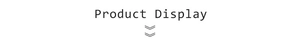 Product Display divider with clear English text and navigation arrow for item showcase