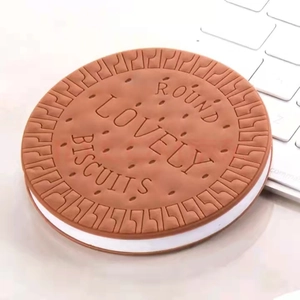 Taccuino creativo a forma di biscotto al cioccolato con design realistico e testo a rilievo
