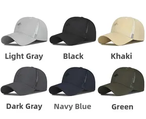 Mesh baseball cap in six colors featuring breathable quick-dry fabric and embroidery