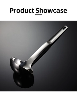 Detail showing the 304 stainless steel oil filter spoon with a side pouring spout