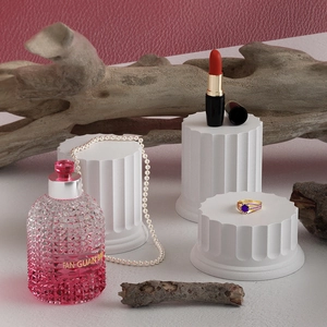 European striped pillar silicone mold for DIY aroma candles and resin ornaments