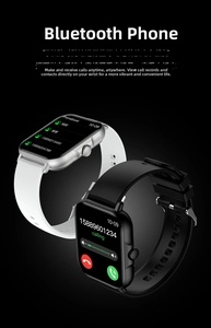 Detailed view of GT50 smartwatch showing Bluetooth call interface and contact list