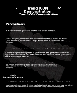 Detailed step-by-step instructions for setting single row zircon hip-hop grillz with wax