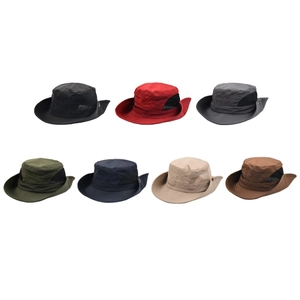 Breathable outdoor sun hat for men and women with mesh sides and wide brim in seven colors