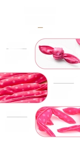 Detail of pink polka dot hair roller showing the flexible sponge with inner steel wire