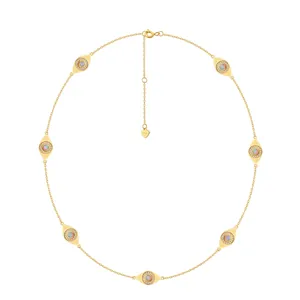 Evil Eye Pendants Necklace Synthetic Opal Cubic Zirconia 925 Sterling Silver Gold Plated Fashion Jewelry For Women