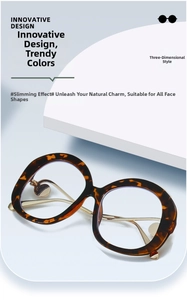 Detailed view of round tortoiseshell glasses frame with premium gold metal temples
