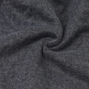 Deep grey thermal knit beanie hat for men and women featuring soft fleece lining
