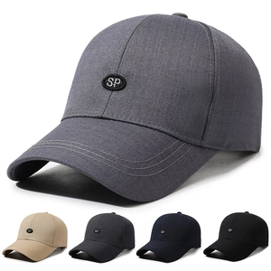Cotton Baseball Cap Men Adjustable Sunshade Outdoor Sports Hat With SP Patch Minimalist Leisure Duck Tongue Cap