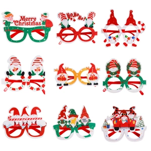 Montures De Lunettes Décoratives De Noël Père Noël Gnome Plastique Feutre Accessoire De Costume De Fête Enfants Adultes