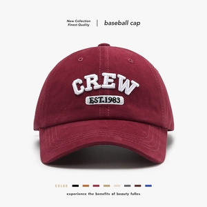 Baseball Cap Pure Cotton Embroidered Lettering Adjustable Curved Brim Retro Streetwear Men Women Outdoor Sunshade