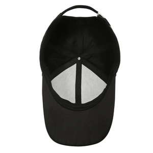Casquette de baseball noire pour hommes avec boucle métallique réglable et doublure interne