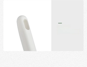 Detail view of the long-handled cleaning brush showing a hanging hole for easy storage