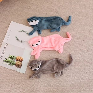 Cartoon Otter Plush Toy Skin Cover Soft Short Plush Animal Doll Shell DIY Decorative Hugging Pillow For Kids Girls