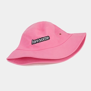Bob rose avec broderie Awesome et œillets métalliques pour protection solaire extérieure