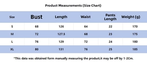 Size chart for floral high-slit teddy dress set with bust and waist measurements