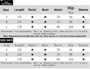Tableau des tailles pour robe en dentelle avec mesures de longueur, taille et hanches