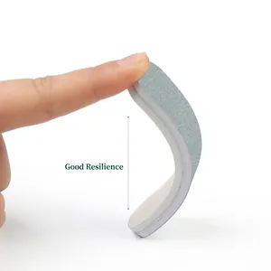 Flexible mini nail sponge buffer block with high resilience and gray-white finish