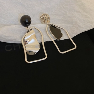 Boucles D Oreilles Pendantes Géométriques Irrégulières Asymétriques Avec Tige En Argent 925 Alliage Cuivre Vintage Femmes