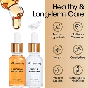 Nourishing cuticle oil and softener kit for professional nail care 20ml set