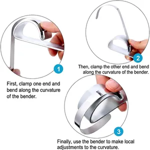 Manual metal bracelet bender tool for DIY jewelry making and precision wristband shaping
