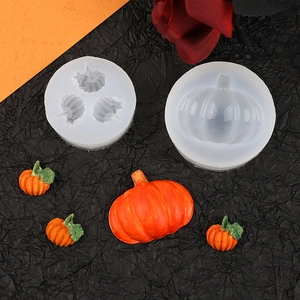 Halloween pumpkin silicone molds for cake decorating and DIY chocolate candy making