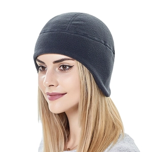 Fleece Beanie Winter Hat With Ear Flaps Warm Windproof Outdoor Cycling Running Cap For Men And Women