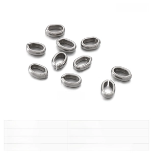 Macro shot of 25x4mm stainless steel jewelry connectors for DIY necklaces and pendants