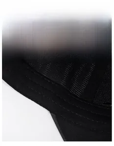 Detail of men's hat interior showing breathable mesh sweatband and reinforced stitching