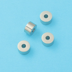 Polished silver metal cylinder spacer beads with large hole for DIY jewelry making