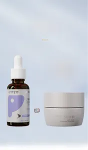 Vue détaillée du liquide oral 30ml avec compte-gouttes et poudre pour taches de larmes d'animaux